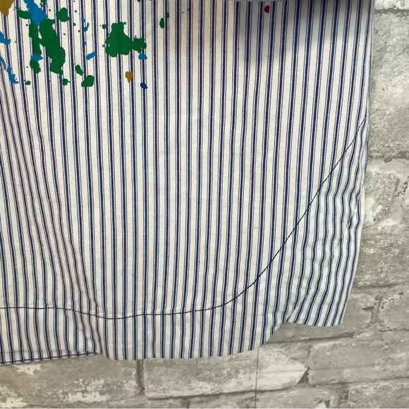 Anthropologie Pilcro Paint Splatter Shirt Dress Long Sleeve XL NWT - Picture 5 of 13